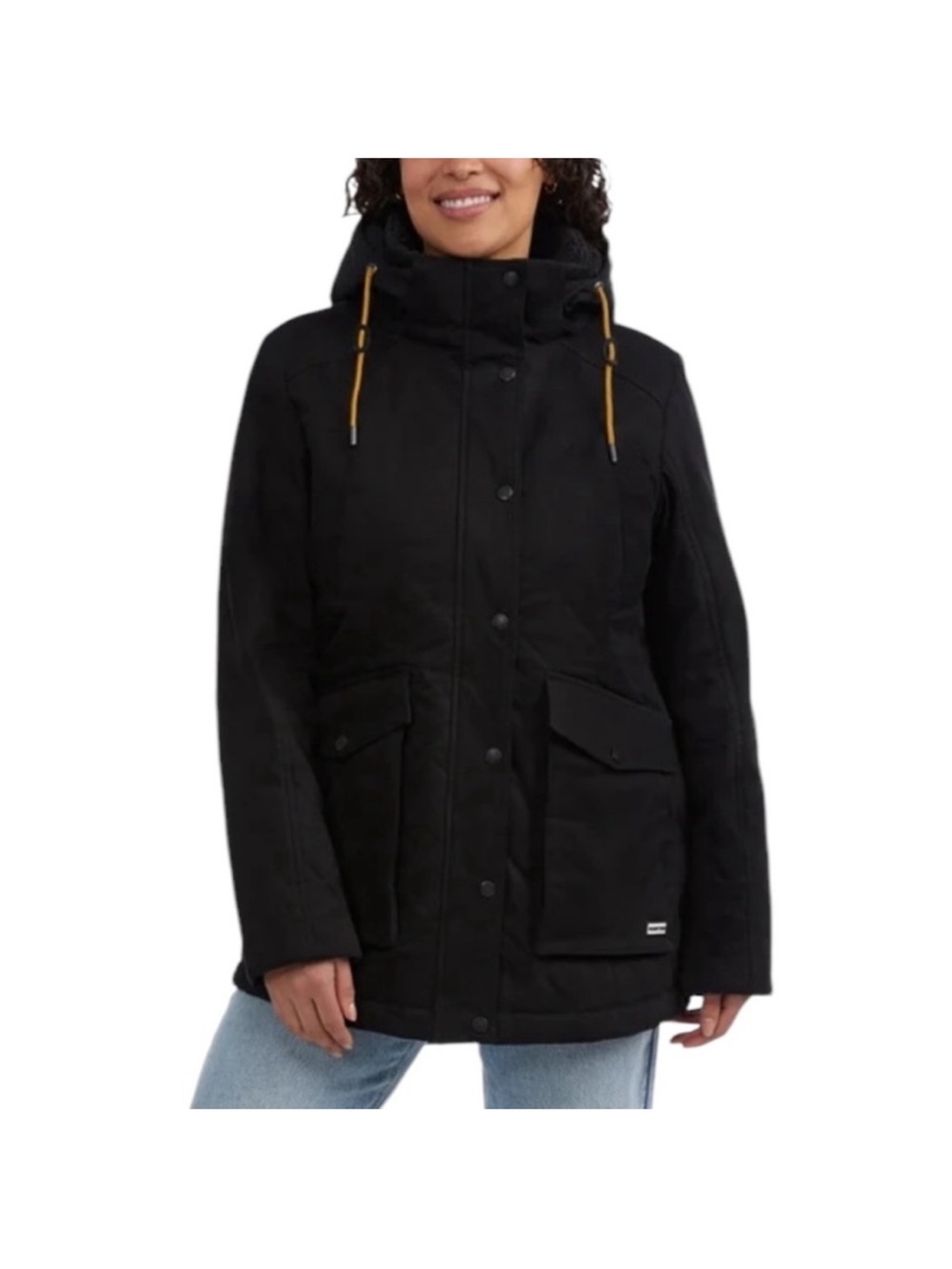 Hunter Field Jacket/ Winter Coat, Sherpa Lined in Black